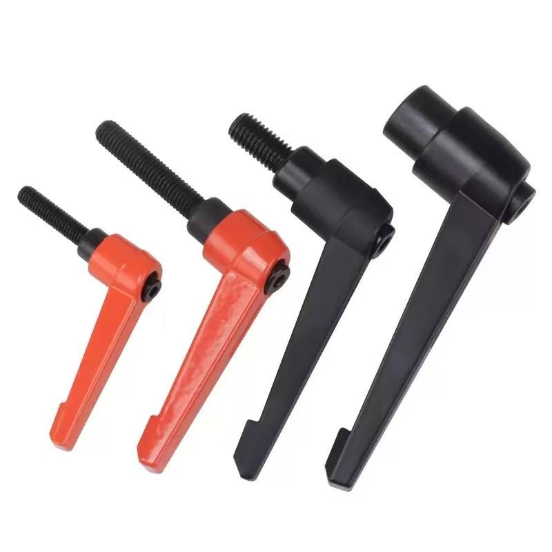 M4 M5 M6 M8 M10 M12 M16 Clamping Lever Machinery Adjustable Handle Locking External Male Thread Knob Alloy Steel