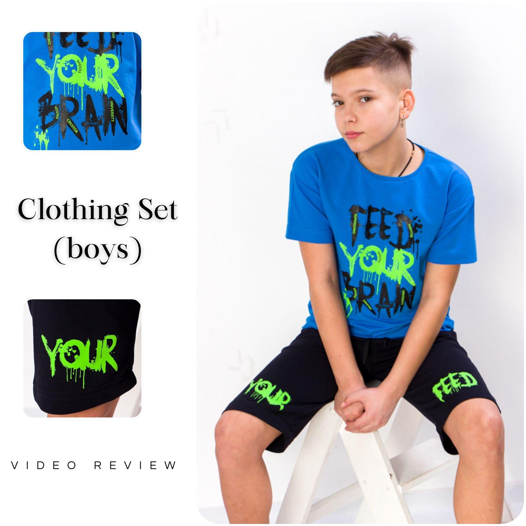 Boys’ Clothing Set – T-Shirt & Trousers, Stylish & Comfy, Summer, 6356-057-33 HC
