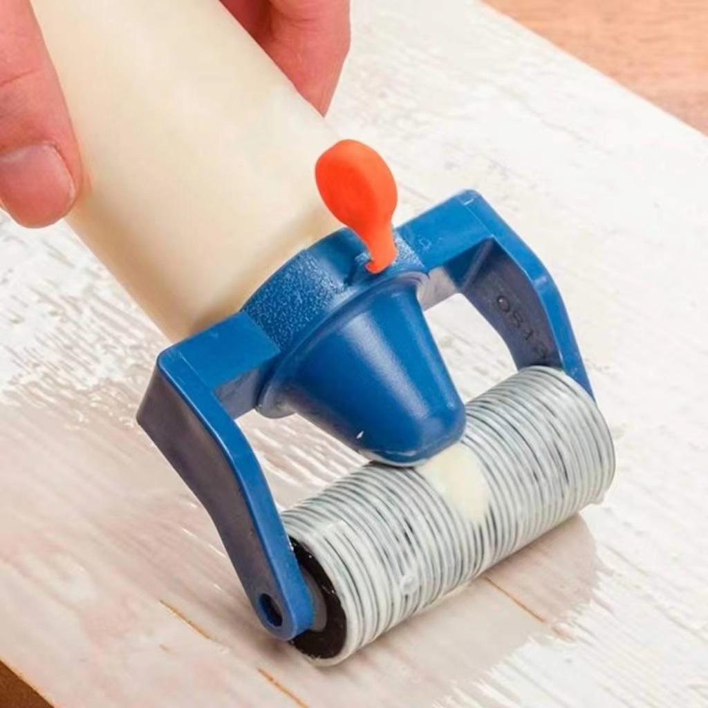 Glue Roller Bottle Set for Woodworking and Crafts, Glue Bottle with Glue Roller, Portable Simple Wood Glue Applicator Set