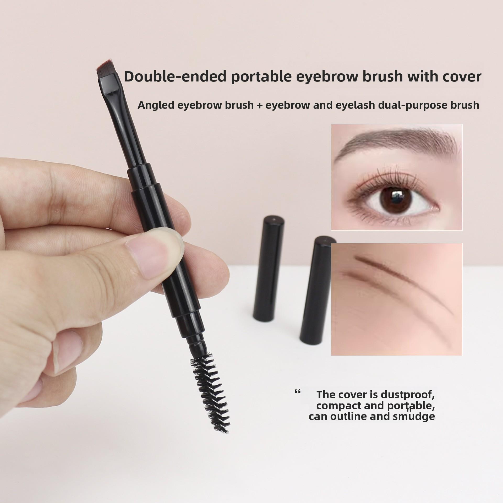 Eyebrow Brush Eyelash Comb makeup brushes Dual Ended Angled brush Spoolie brush 2 in 1 Lash eyebrow brush set makeup tool