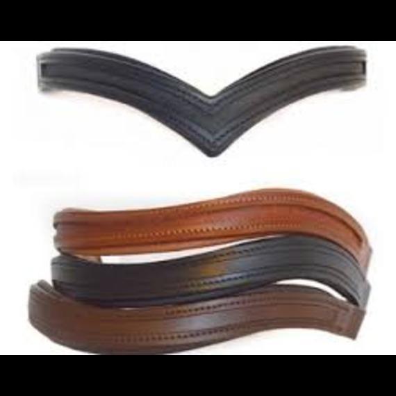 High Quality Empty Channel English Padded Bridle Parts U Shape Brow-Bands 8 MM