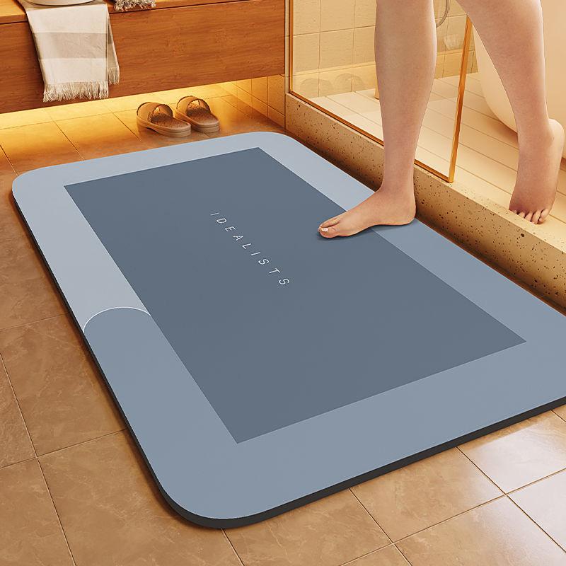 Non-slip Bath Mat, Ultra-absorbent and Quick-drying Soft Shower Floor Mat, Machine Washable, Suitable for Bathrooms and Bedrooms, Home Bathroom Rugs