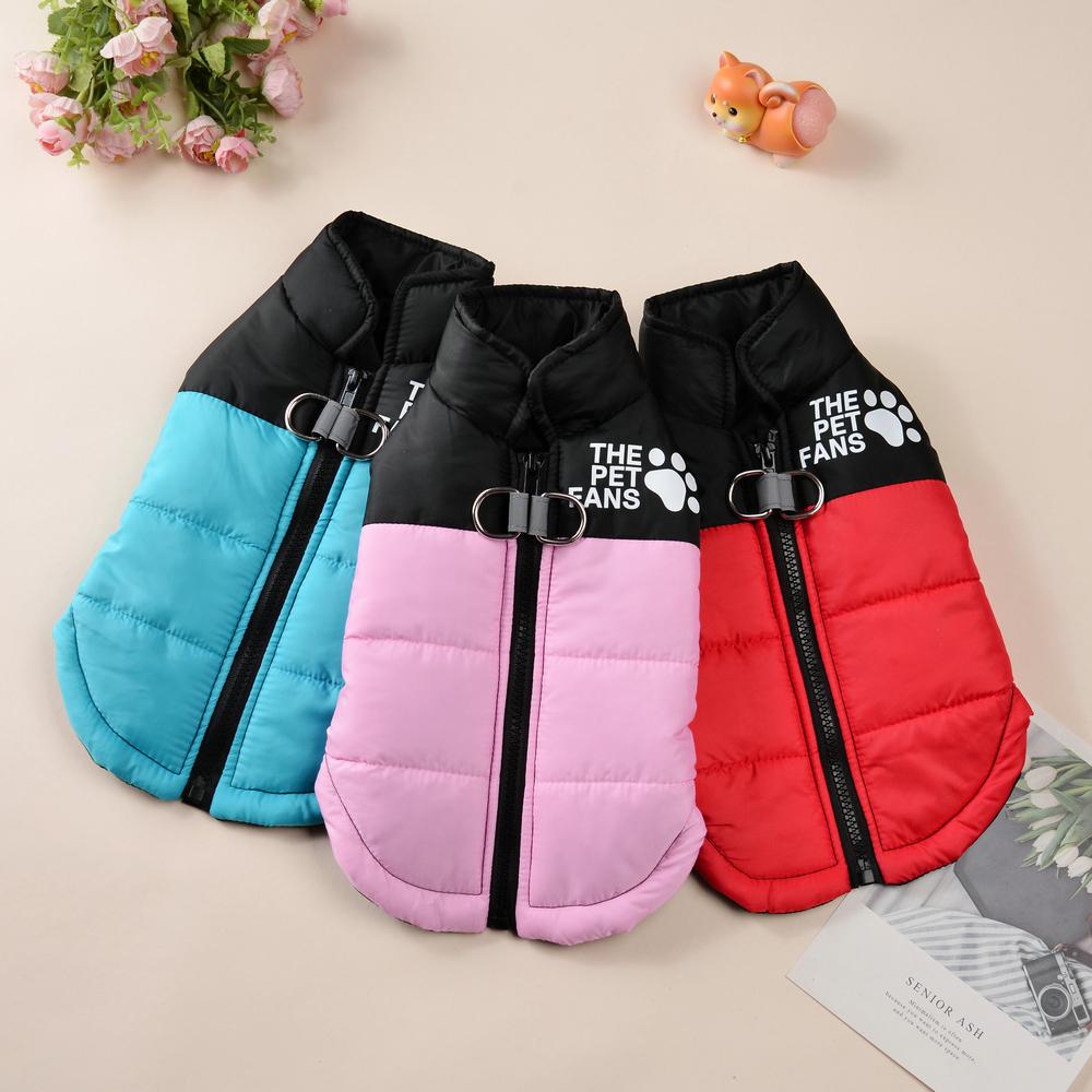 Autumn Winter Warm Dog Clothes Windproof Pet Vest Coat for Small Medium Dogs Cats Waterproof Puppy Jackets Yorkshire Pug Outfits Costumes Supplies