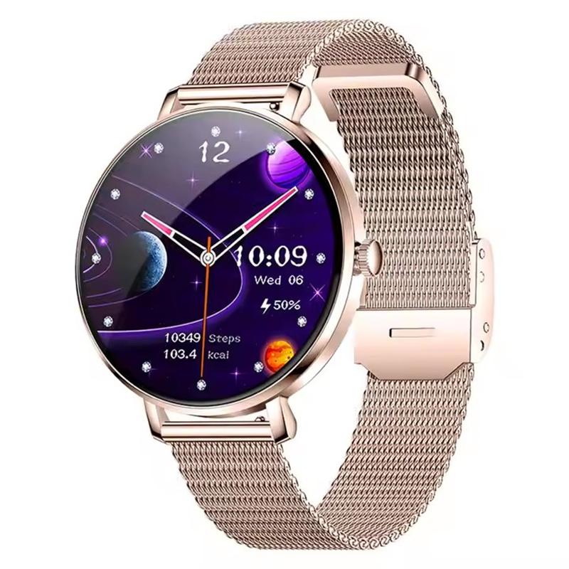 Fashion Women Smart Watch NX31 Ultra Thin AMOLED Screen Health Monitoring Bluetooth Calling Lady Fitness Tracker Smartwatch