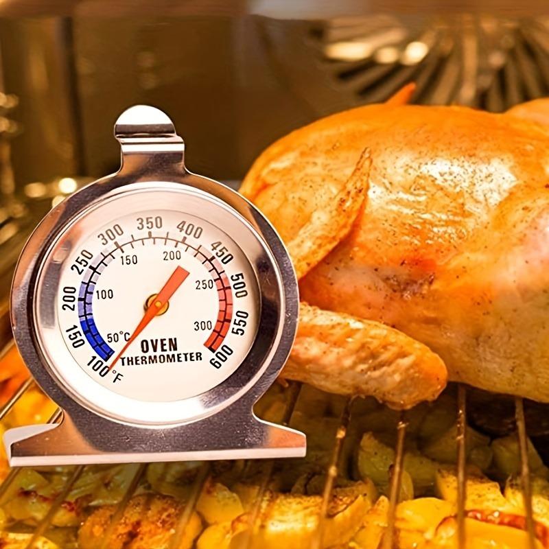 Accurate Stainless Steel Oven Thermometer for Electric/Gas Oven, Instant Read Kitchen Cooking Grill Smoker Thermometer 50-300°C/100-600°F)