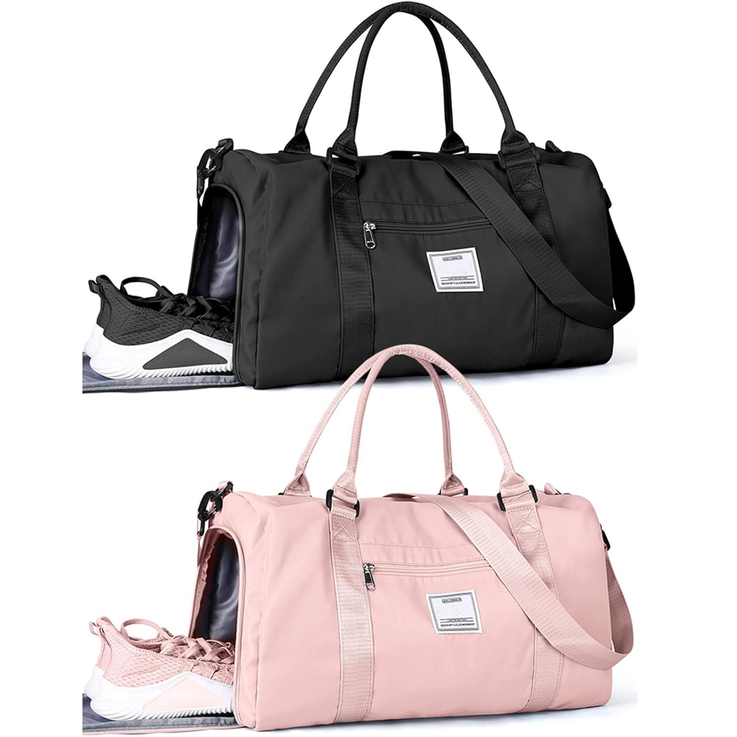 Sporttas voor Dames & Heren - Reis Duffel met Schoenvak & Nat Vak, Waterdichte Sport-, Yoga-, Weekend-, Handbagage