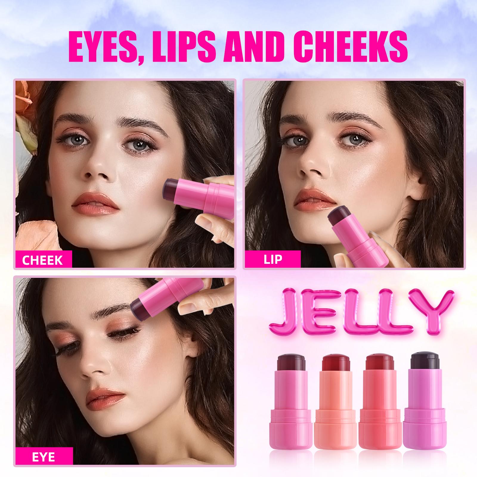 [Buy 1 Take 1] Multifunctional Blush Cream Long-Lasting High Pigment Lipstick Eyeshadow Stick