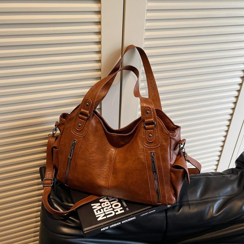 Winter Female Handbag Large Capacity Shoulder Bags Big Tote Bag Ladies Soft Leather Hobos Messenger Bags Women Shopper Bag