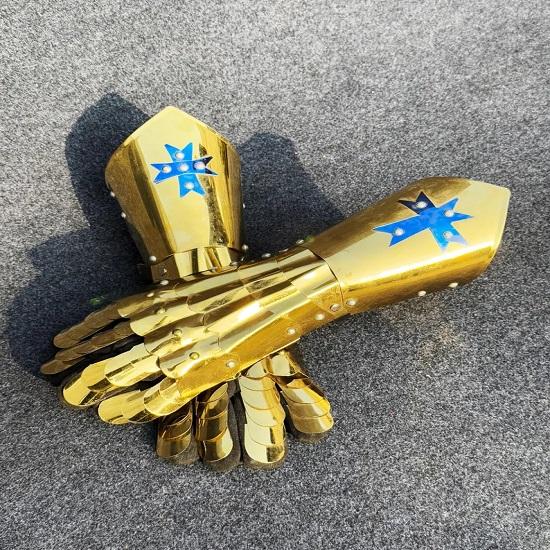 Medieval Knight Gauntlet Gloves Costume Wearable Gloves  Ideal for LARP, Cosplay, Roleplay, Halloween Costume  Best Gift.