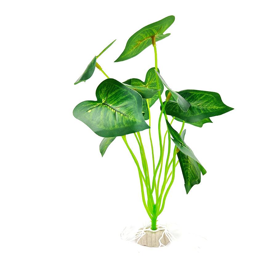 Large Green Leaf Fake Water Plants | Vibrant Plastic Aquarium Decor | Perfect for Fish Tanks, Vases & Desktop Decor – Realistic Aquatic Plants