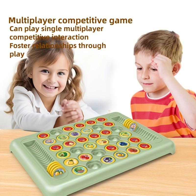 Colorful Fruit & Animal Memory Match Game,Fun Family Chess for Youngsters,Durable Educational Tabletop Toy for Parent-Youngsters Bonding