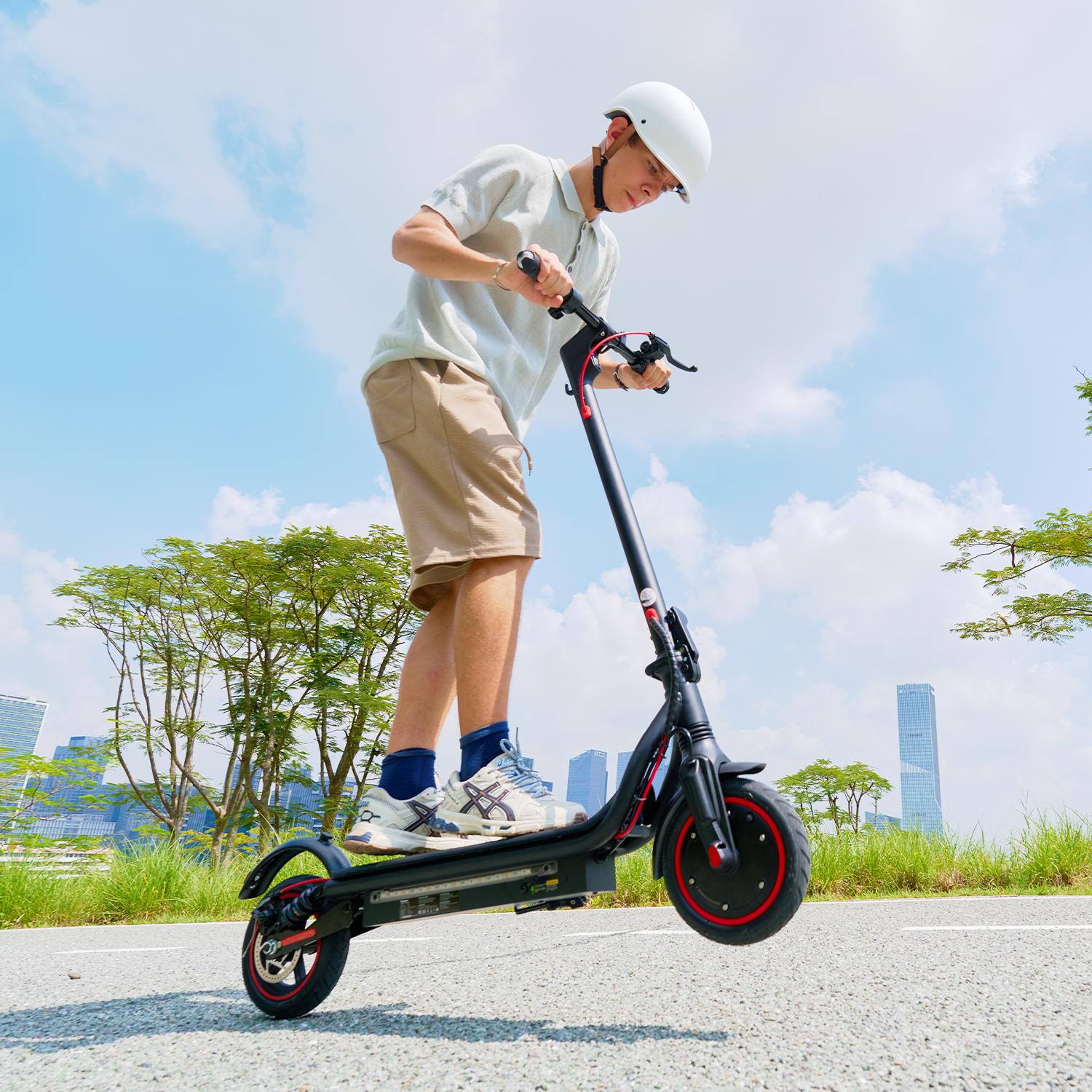 W7 Electric Scooter 650W Motor 36V10.5Ah Battery 35km/h 8.5" Air Tires Dual Suspension with App Max Load 120KG Escooters