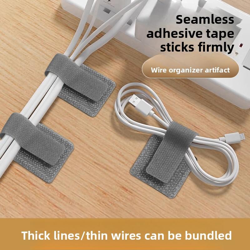 5/10/20 Pcs Velcro Cable Organizers Self-adhesive Power Cord Ties Charging Cable Storage and Management Cable Tie Wraps