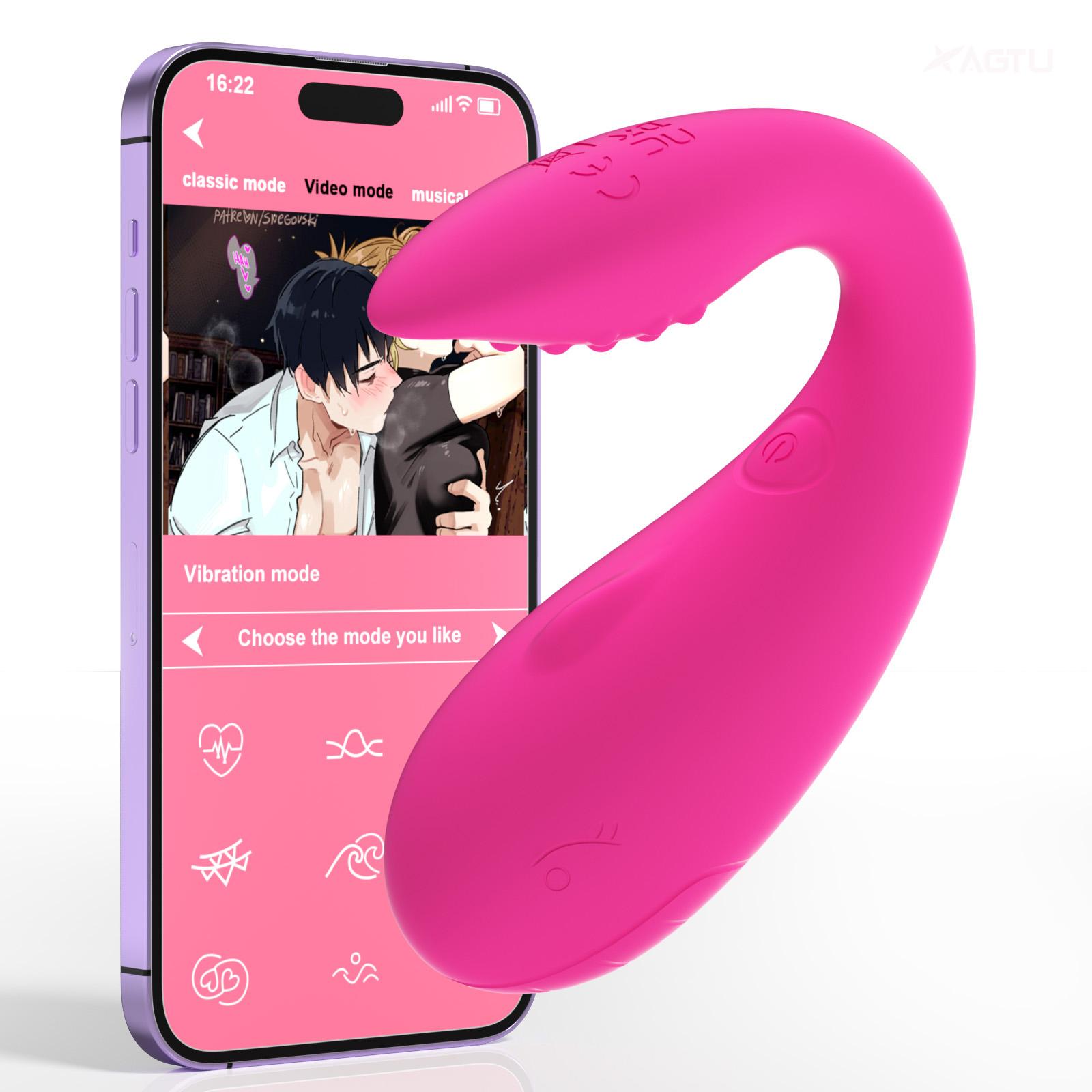 APP Bluetooth Control Vibrator for Women Clitoris G Spot Dildo Massager with 2 Motors Vibrating Egg Panties Sex Toys for Adults