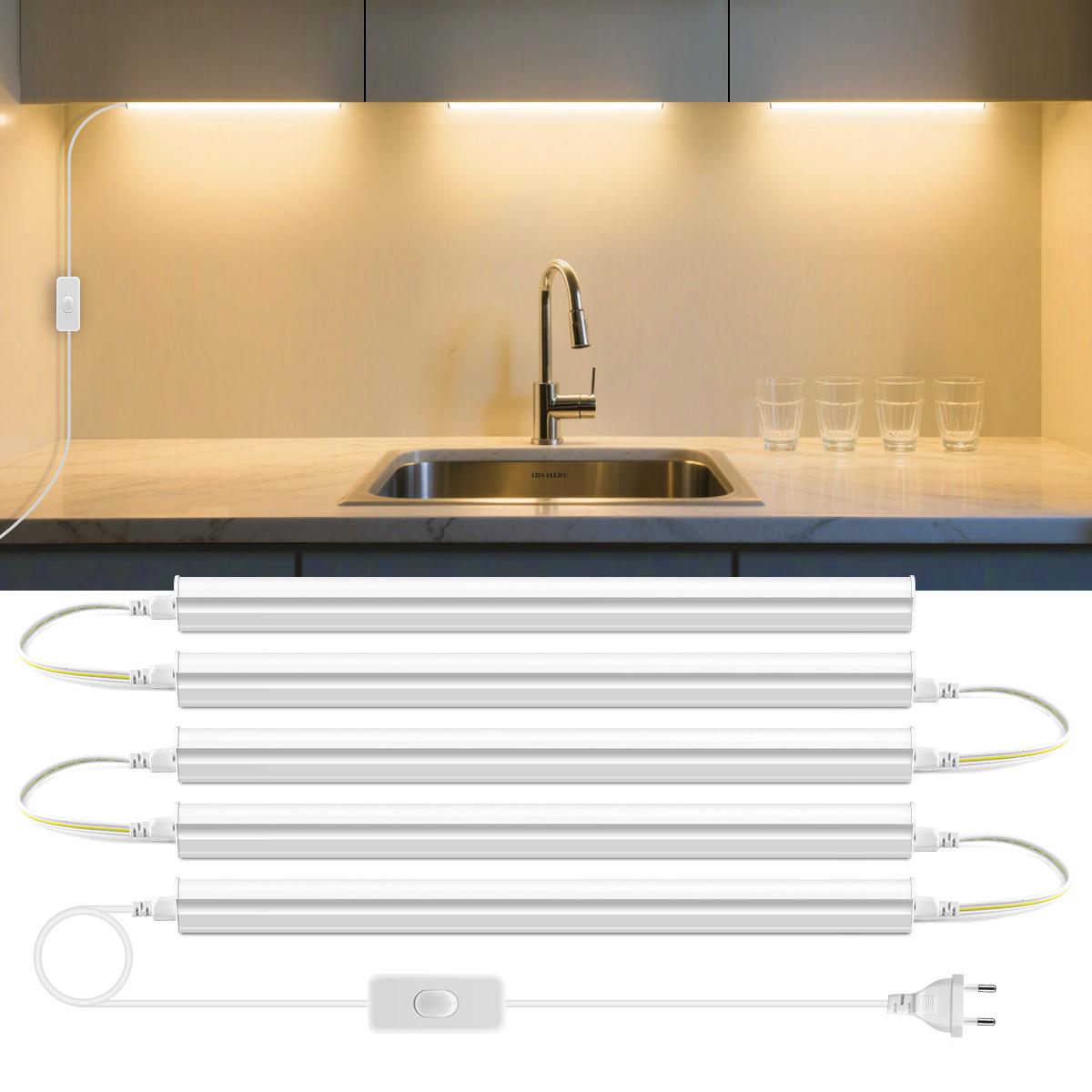 Ultra Bright LED Kitchen Under Cabinet Light T5 Tube 50cm 15W LED Bar Lamp Replace LED Fluorescent Tube For Makeup Mirror Lights