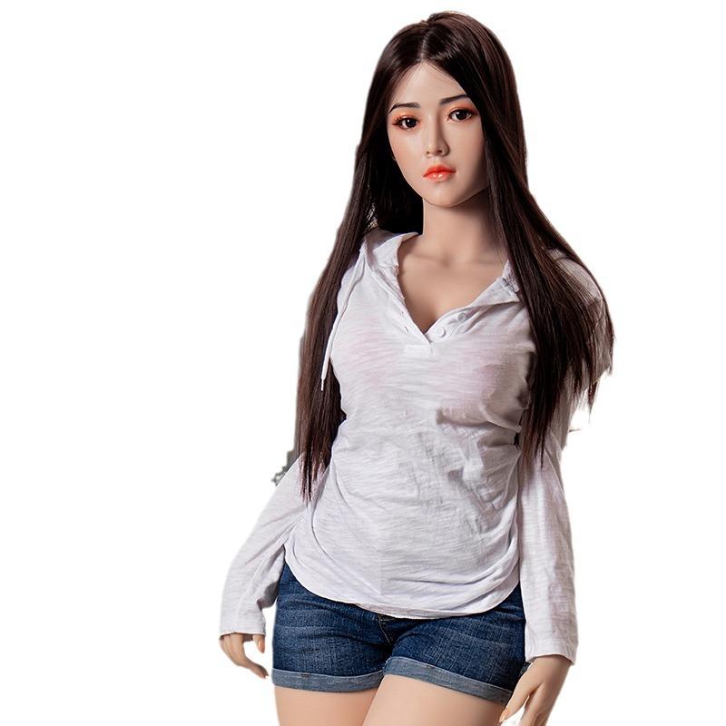 Erwachsene Entity Silikonpuppe Nicht Aufblasbar Sexy Plug-in Männer Real-Person Version Schönheit Große Brust Gelee Milch mit Skelett