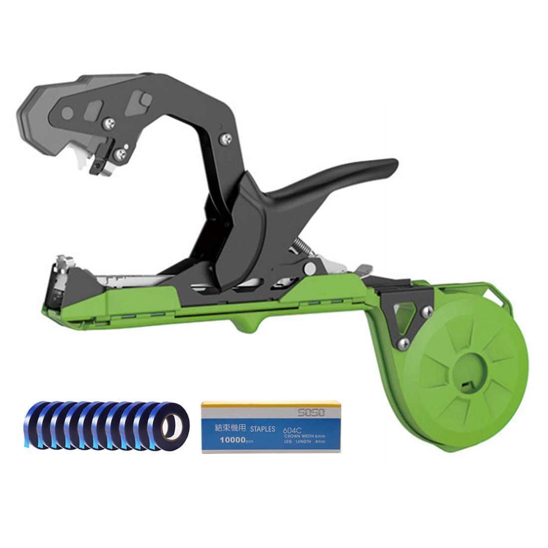 Gardening Grape Tomato Tie Down Machine 10 Ties 1 Box of Nails Tie Downs Bundle Set