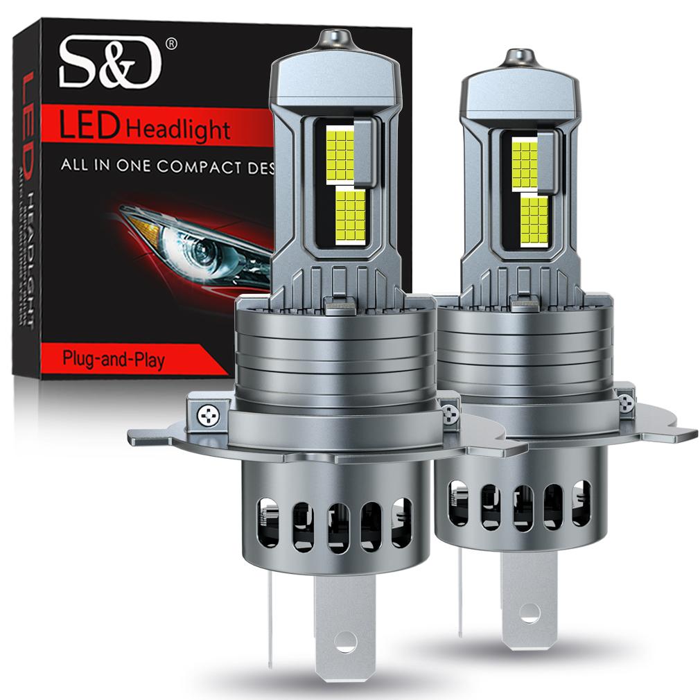 2 ks 30000LM H4 LED žárovky do světlometů H7 H11 H8 9005 HB3 9006 HB4 H27 880 881 Canbus Auto Světlo Turbo Led Auto 30Jádrová CSP Světlomet Plug&Play 6500K Bílá