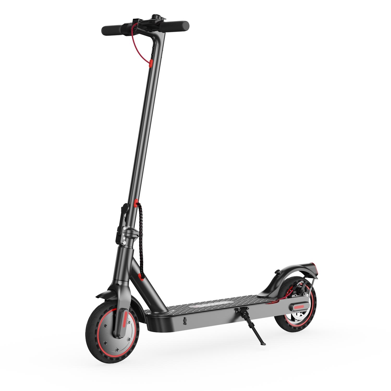 iScooter I9 Lightweight Electric Scooter 350W & 36V 7.5Ah, 8.5 Inch Tires & Rear Disc Brake, LED Display & IP54 Foldable Smart E-Scooter for All Ages