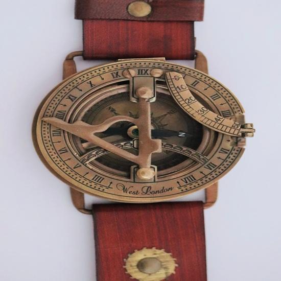 Hand Watch Compass, Men's Bracelet Leather Compass Watch, Perfect For Adventures, Gift for him, Birthday, Gift for my son