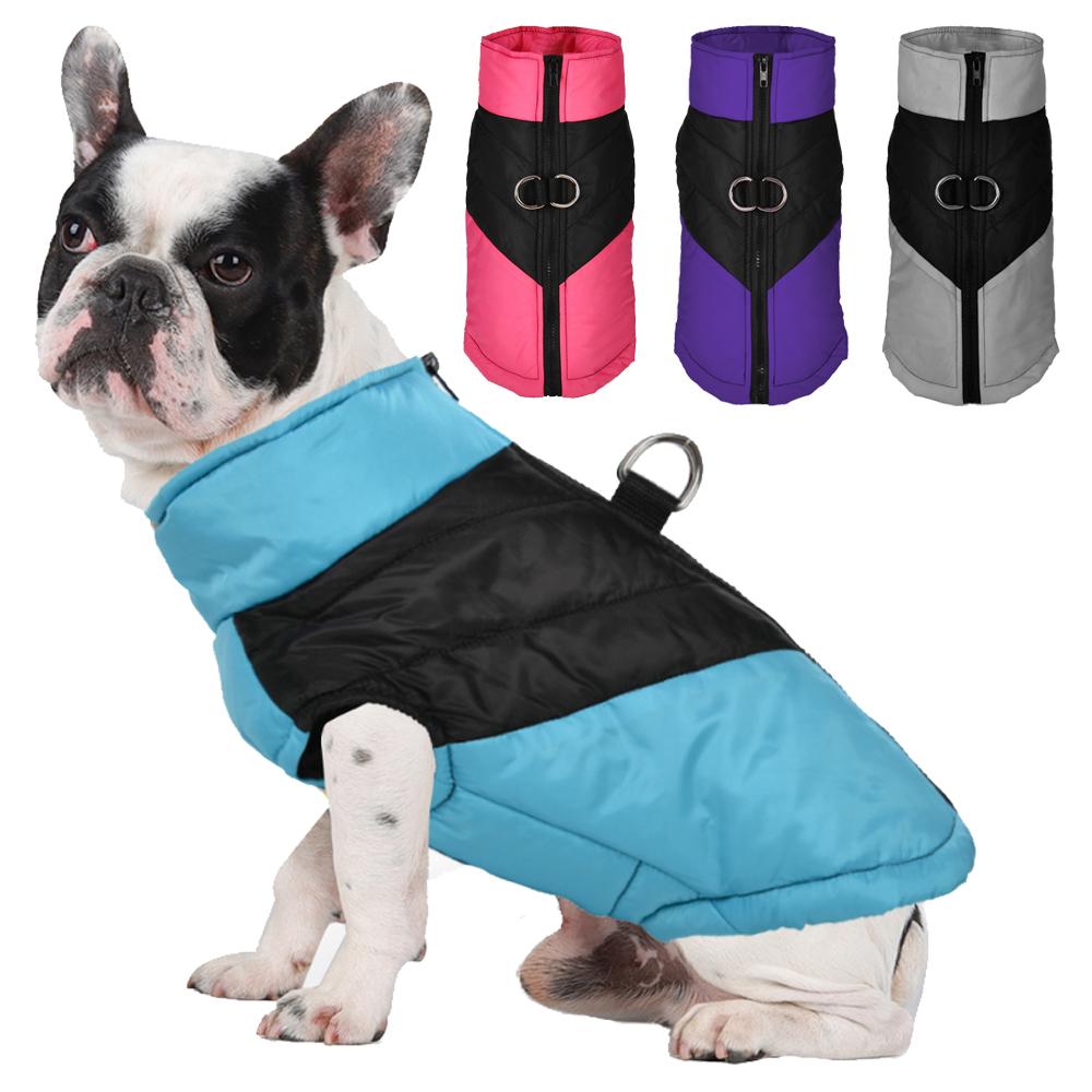 Dog Clothes Autumn Winter Warm Pet Costume For Small Medium Large Dogs Outdoor Windproof Warm French Bulldog Schnauzer Coat