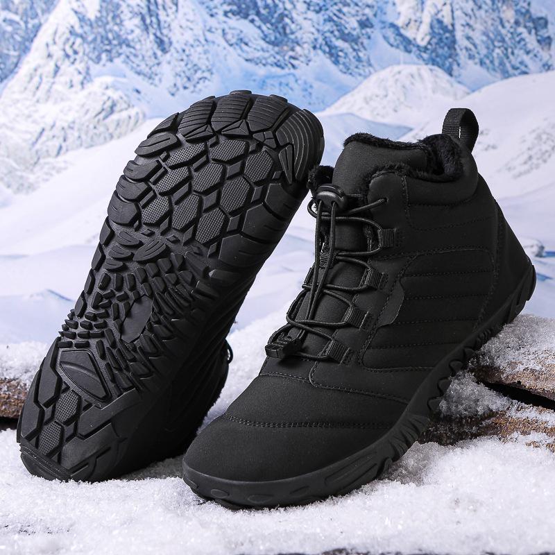 Winter Outdoor Snow Boots, Men and Women Wear Waterproof Non-slip Padded Thickened Warm New Couple Shoes