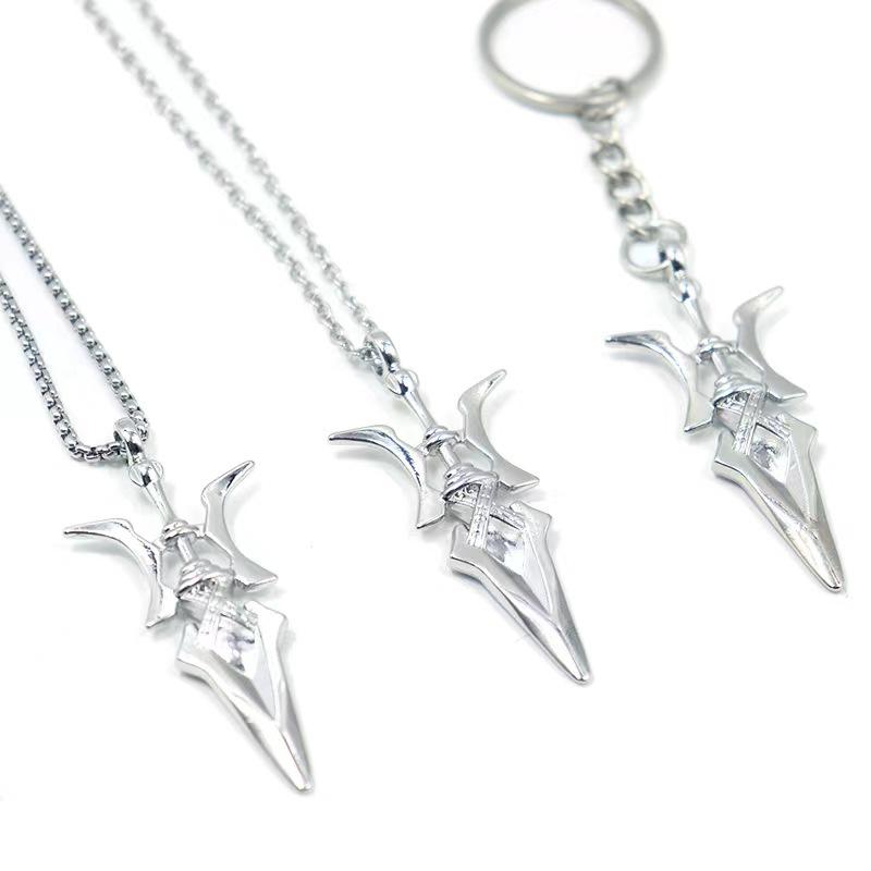 Anime Misa Amane Cosplay Necklace Halberd Pendant Necklaces Halloween Cosplay Jewelry Gifts
