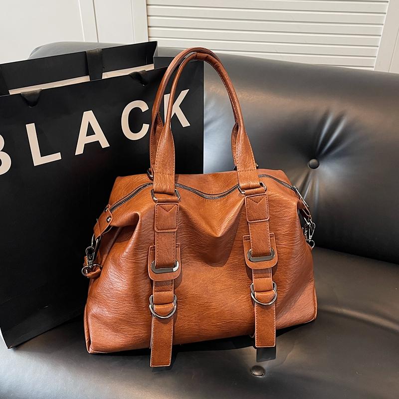 PU Leather Underarm Bag Retro Crossbody Bag with Adjustable Strap Tote Bags for Women