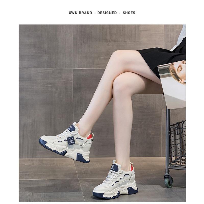 Dámské boty Daddy Shoes, střední velikost Hundred Comfort Muffin, tlustá podrážka uvnitř vysokých ležérních bot