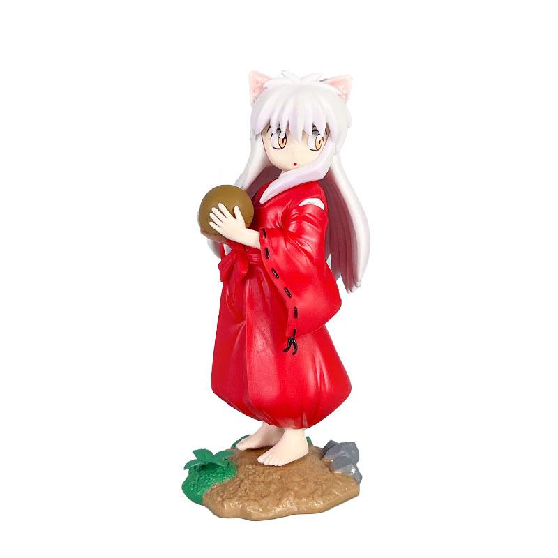 Anime Inuyasha Cute Inuyasha Sesshoumaru Action Figure Standing PVC Model Collection Toy Gifts