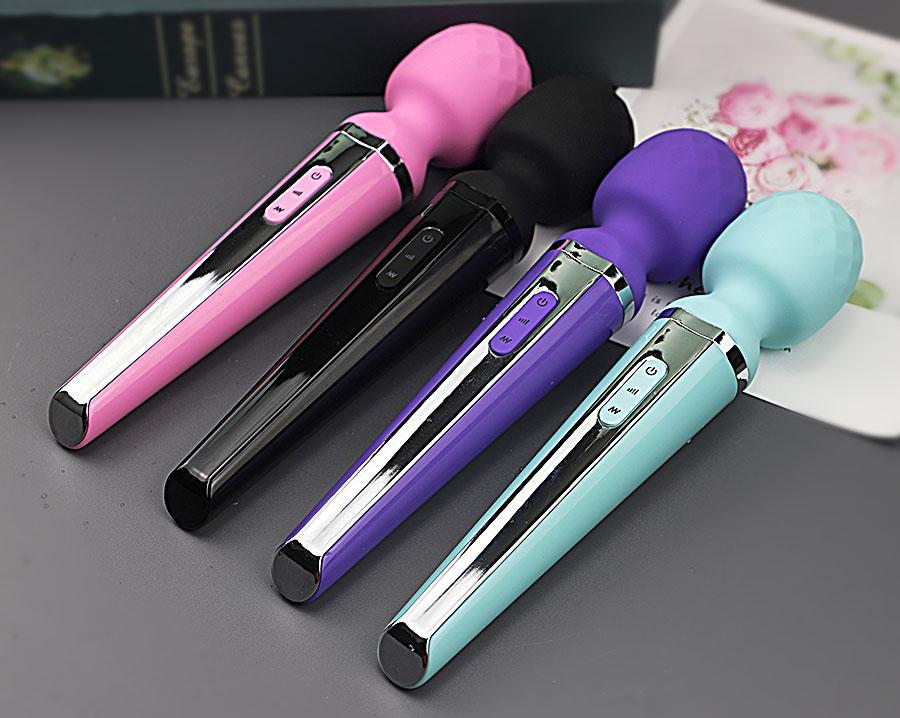 Powerful Magic Wand Vibrator Mult Modes Colorful AV Vibration Massager Mute G Spot Clit Stimulate Adult Sex Toys for Woman Masturbation