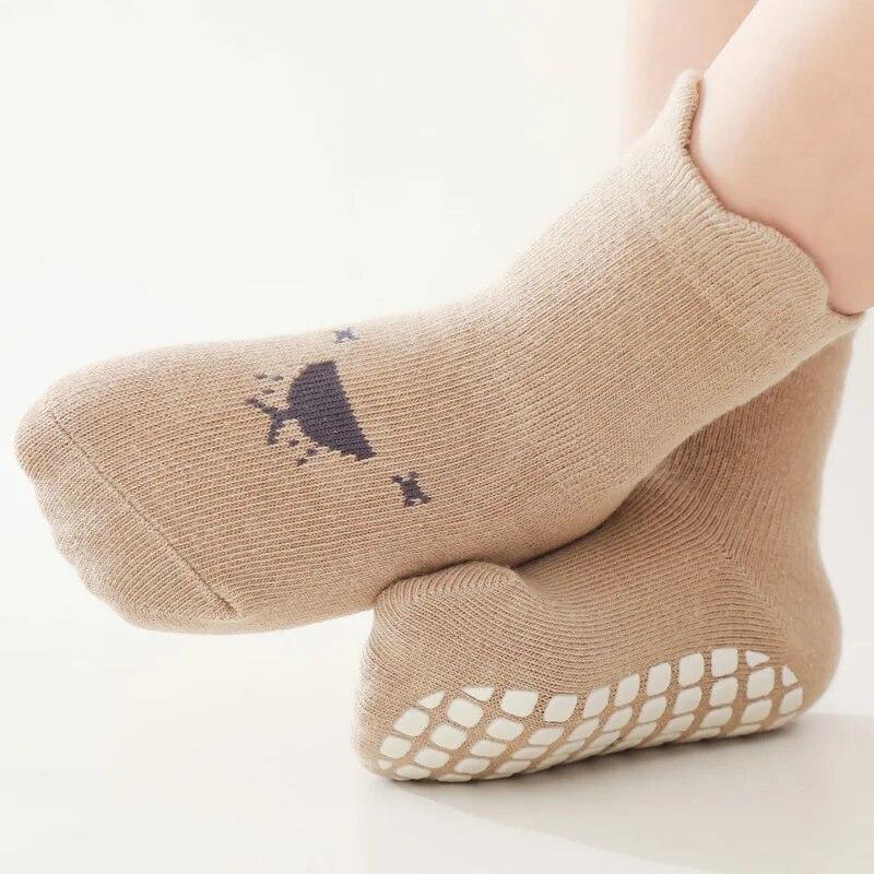 Cotton Children's Socks For Boys Girls Casual Kids Boy Girl Floor Socks Cartoon Print Baby Sock Spring Autumn 0-5Years