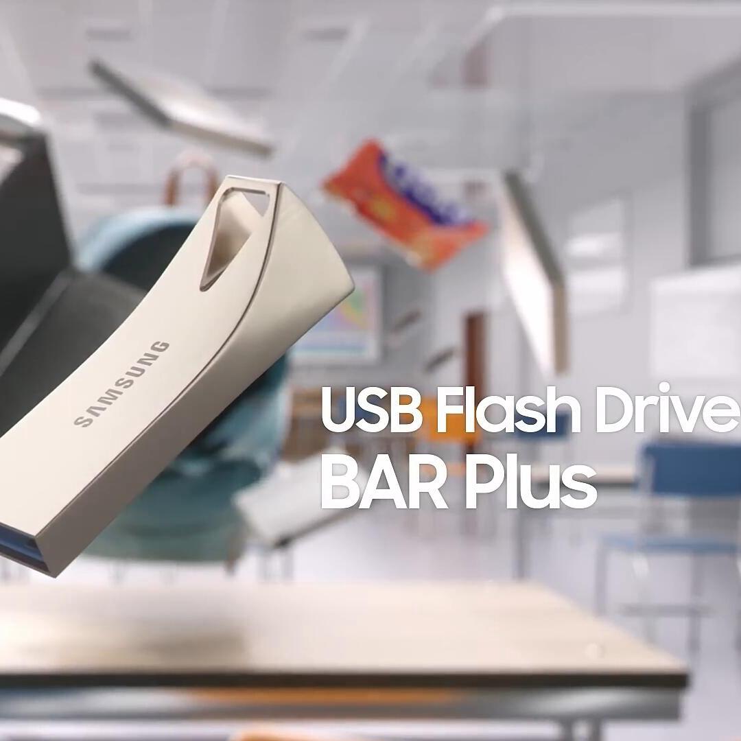 Samsung 128GB USB-mälupulk BAR Plus USB-mälupulk 64GB 256GB 512GB USB 3.1 Mini mälupulk Mälupulk Salvestusseade U Ketas Lugemiskiirus kuni 400MB/s