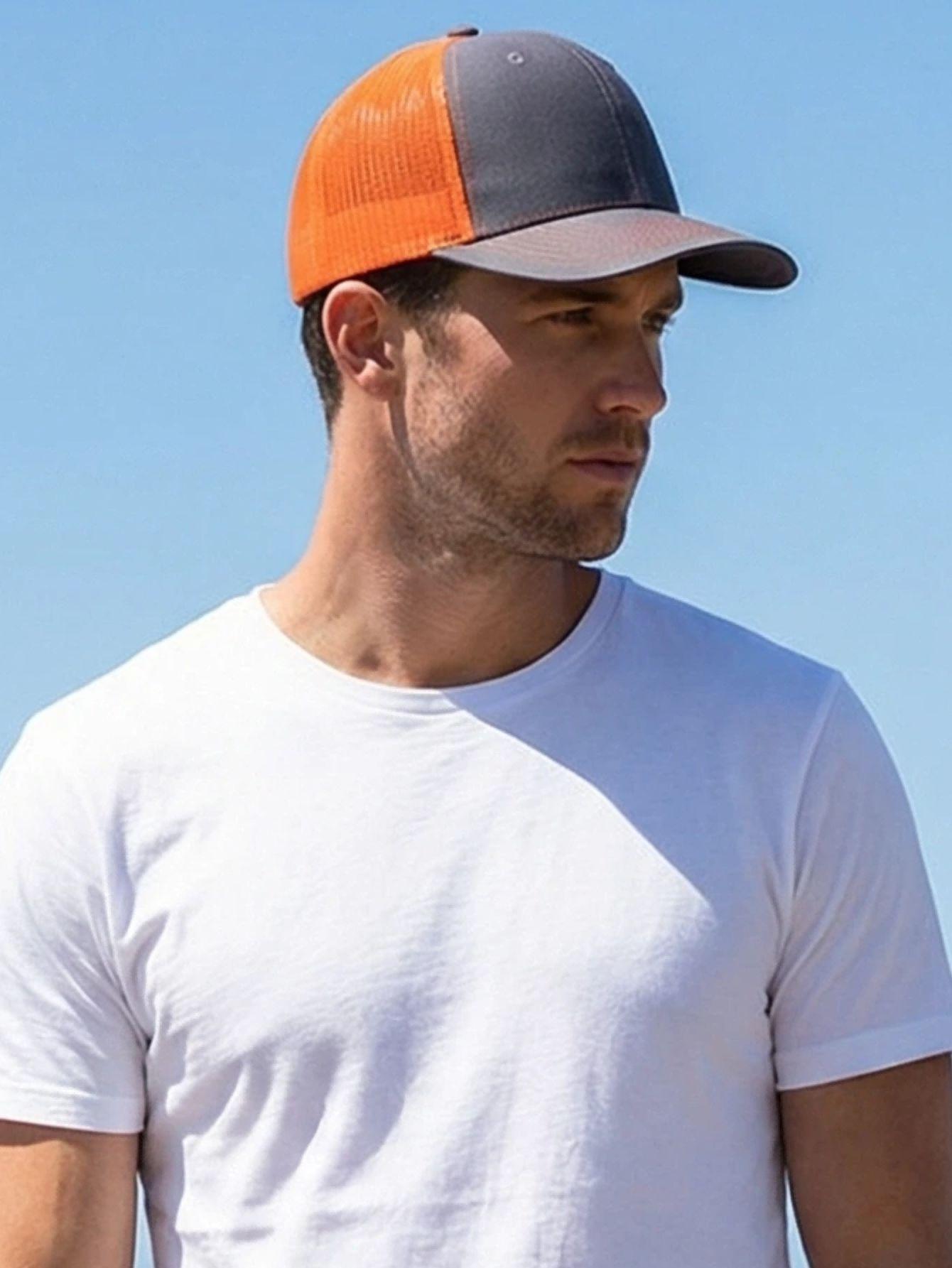 Neue Unisex Trucker-Mütze mit leicht gebogener Krempe im Baseball-Cap-Stil für Männer und Frauen, lässig, atmungsaktiv, Sommerkappe