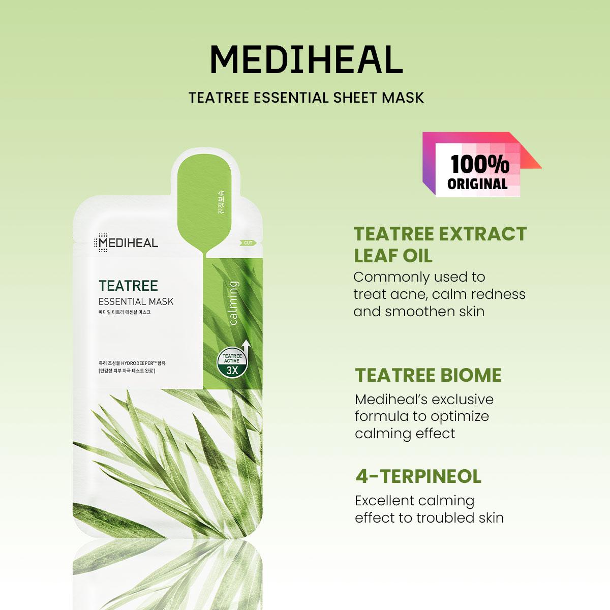 Mediheal Maschera Essenziale 10 Fogli/4 Fogli (1BOX) 4Digitato