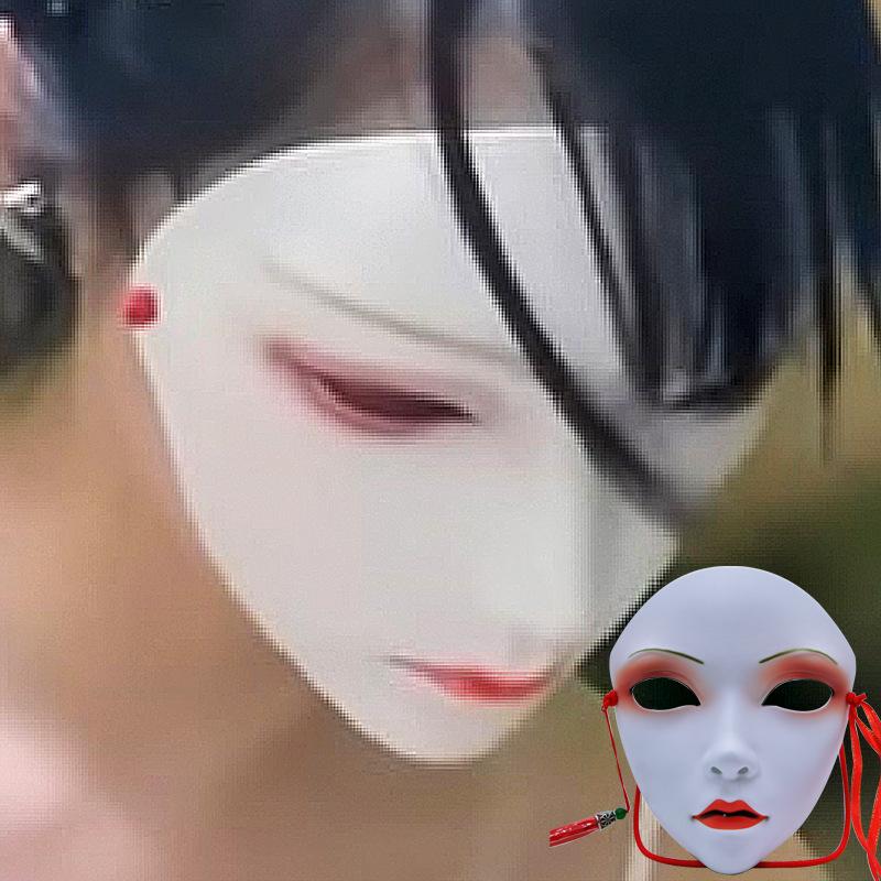 Soul Crop Full Face Mask Nightclub Bar Cos Party Hanfu Dress Up Road Chinese Mechanical Ancient Style Mask Men and Women