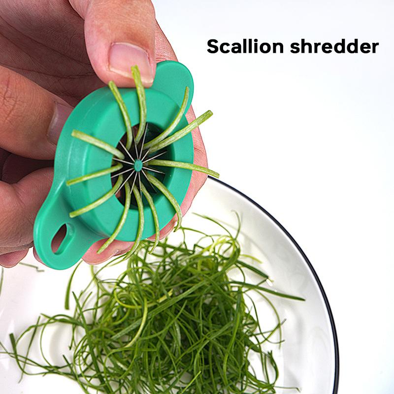 Green Onion Easy Slicer Shredder Plum Blossom Scallion Shred Silk Knife Speedy Food Chopper Vegetable Chopper Grater Kitchen Gadgets