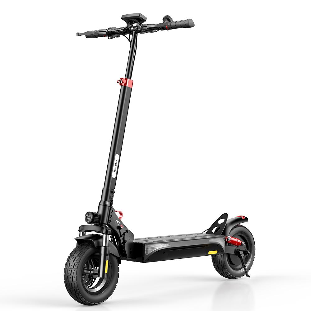 iScooter 800W Electric Dirt Scooter with 40km/h, 48V10Ah, Full Suspension, 10" Off-Road Tires, LCD Display, Dual Disc Brakes, IPX4 Waterproof