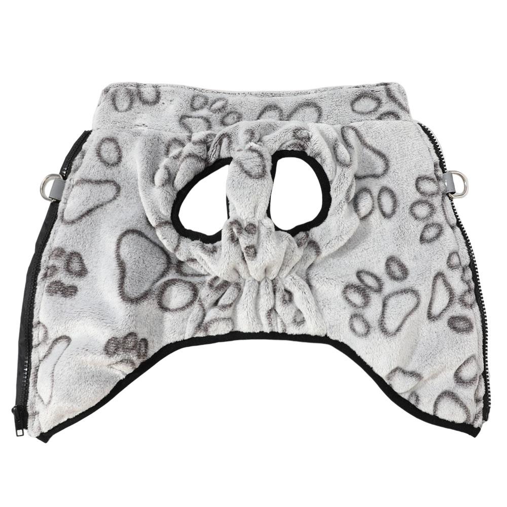 Winter Puppy Jacket Soft Fleece Dog Clothes Cute Paw Print Pets Warm Coat with D-Ring for Small Mediun Dogs Chihuahua Pug Pet Supplies