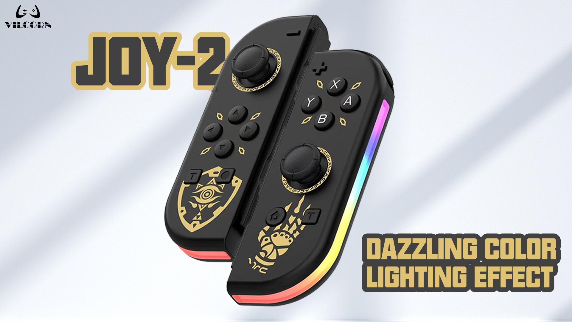 VILCORN JOY-2 Joypad για Nintendo Switch/Lite/Oled Joy L/R Χειριστήρια για Zelda Switch Joystick με Ελεγκτή Διπλής Δόνησης