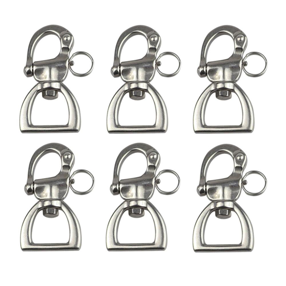 4 PCS Stainless Steel Swivel Spring Release Buckle Webbing Release Buckle 360 Degree Swivel Release Buckle 