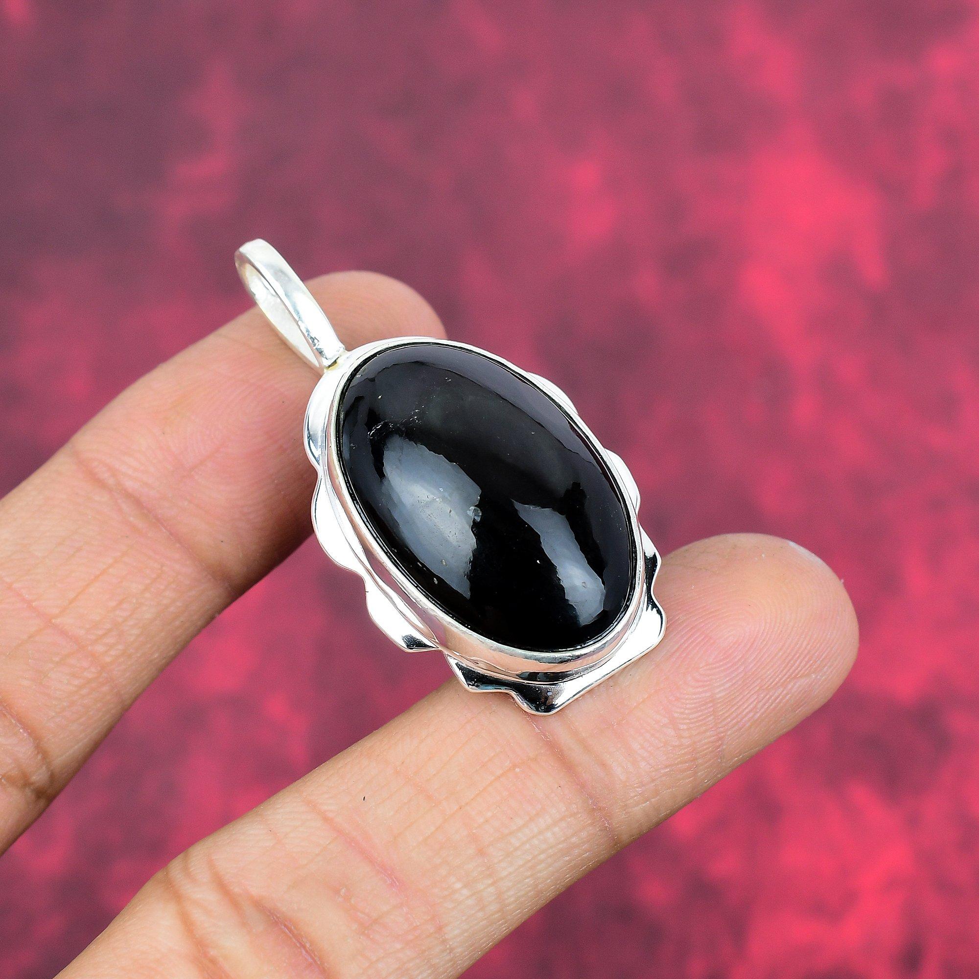Obsidianauge 925 Sterling Silber Anhänger, handgefertigter Edelstein Anhänger Schmuck, Geschenke für Frau Brandneuer Anhänger