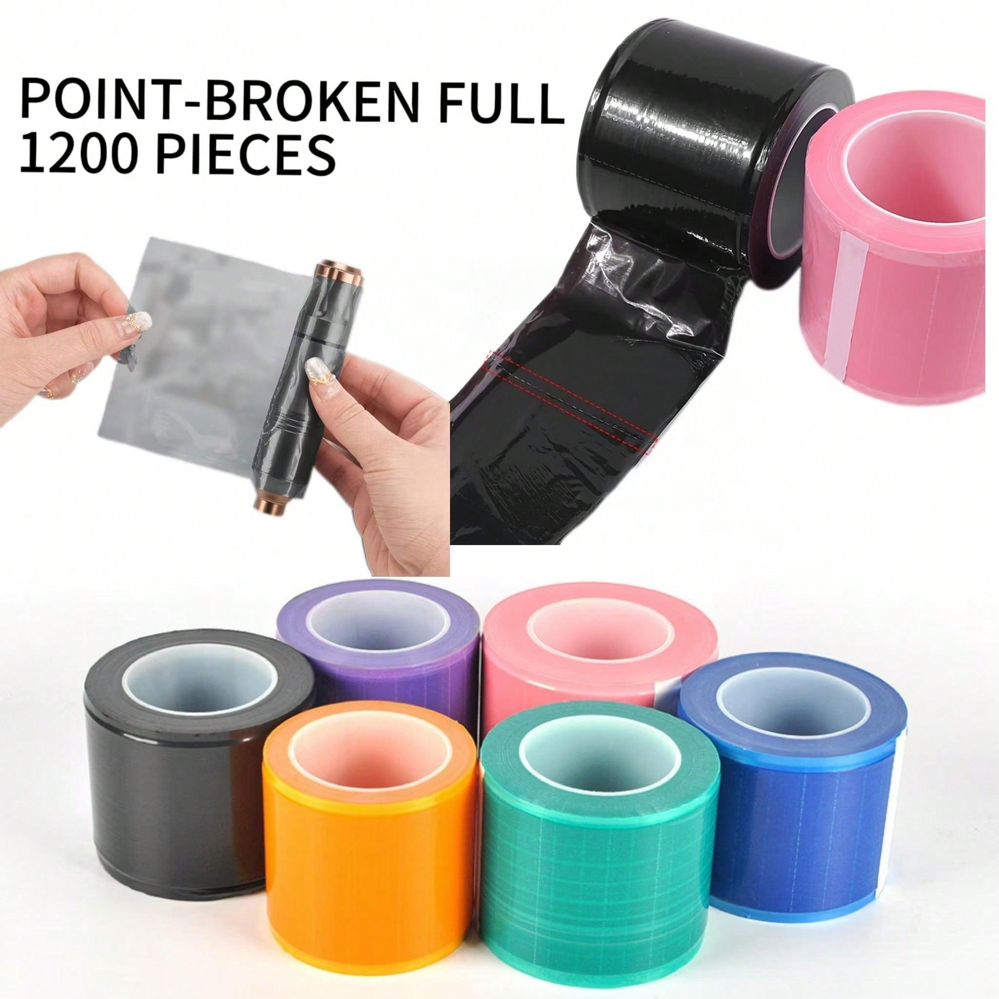 1200pcs Waterproof Tattoo Barrier Film Pro Disposable Tattoo Clear Wrap Membrane Anti-fouling Film Adhesive Bandage 10x15cm