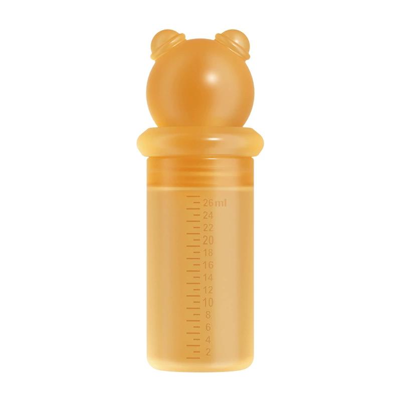 Baby Nipple Liquid Dispenser For Children Aged 1-3 Years Old, Squeeze Type Soft Silicone Bottle For Drinking Water And Medication