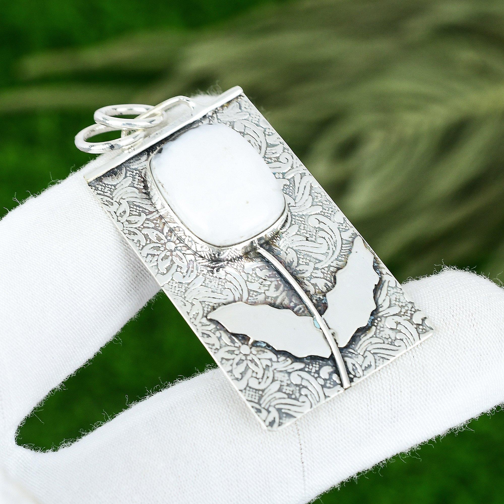 Memorial Day Angebot Natürlicher Zebrajaspis 925 Sterlingsilber Eleganter Lünettenanhänger