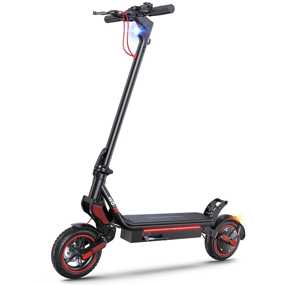 iScooter W8 Folding Electric Scooter with ambient light, 750W Motor, Up to 40km/h, 48V14Ah Battery, LCD Display, 9.3" Road Tires