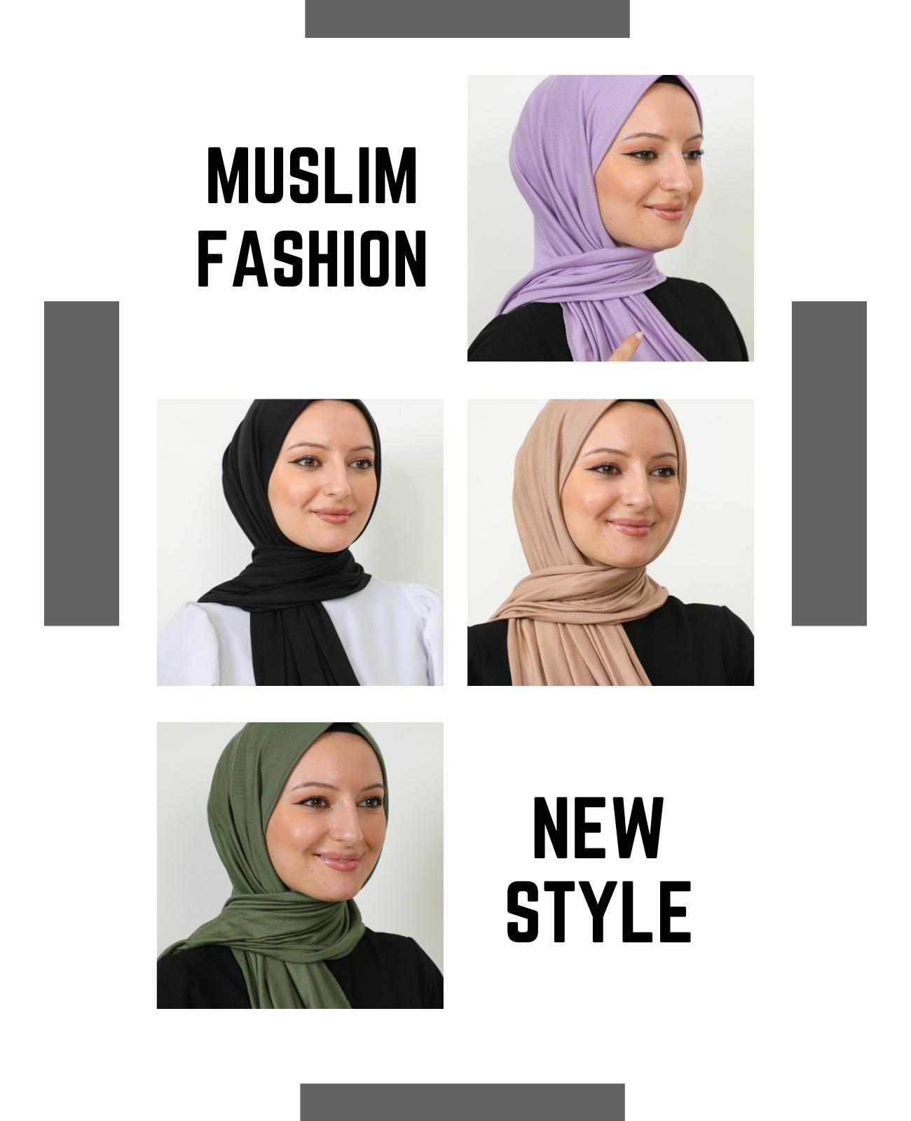 Hijab for Women Viscose Scarf Lightweight Muslim Hijabs Long Shawl Islamic Scarves Turkey Silk Headscarf for Womens
