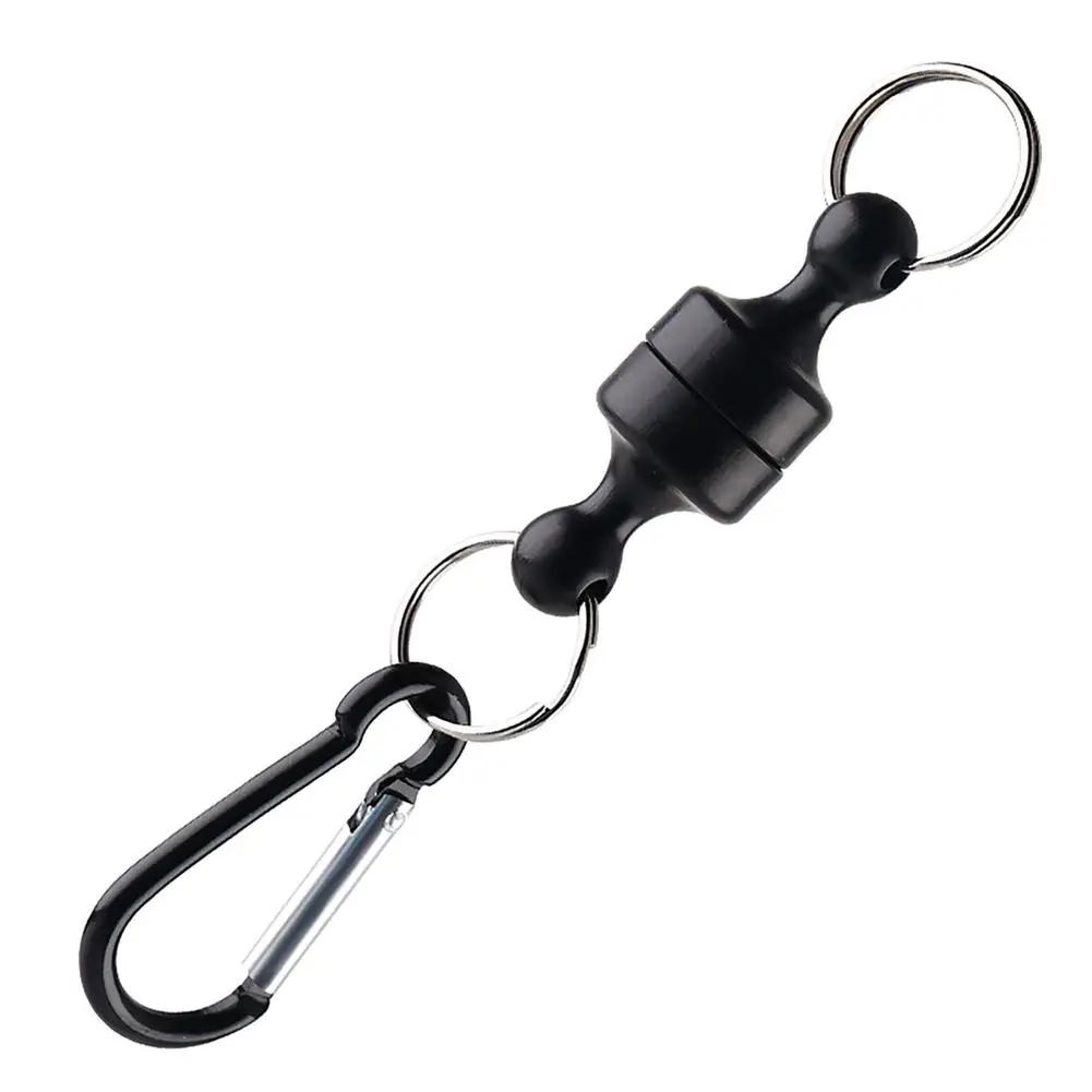 Hebilla Magnética para Pesca con Llavero Mosquetón Anticaída Clip para Pesca al Aire Libre Accesorios de Pesca
