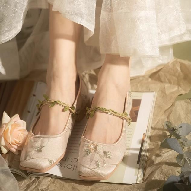 Chaussures Mary Jane pour femmes, chaussures habillées à talons bas, escarpins Mary Jane à talons épais et bloc avec bride à la cheville, ballerines décontractées à bout fermé et carré pour femmes