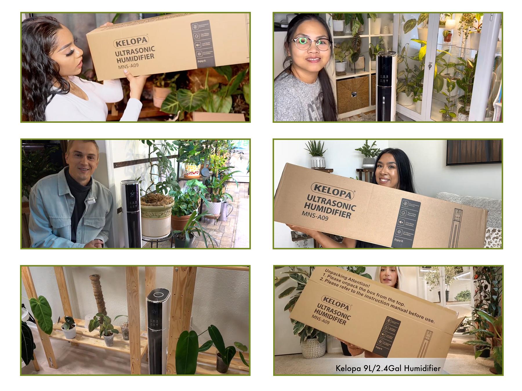 Humidifier KELOPA 9L, Top Fill, Smart Humidity Control, Sleep Mode